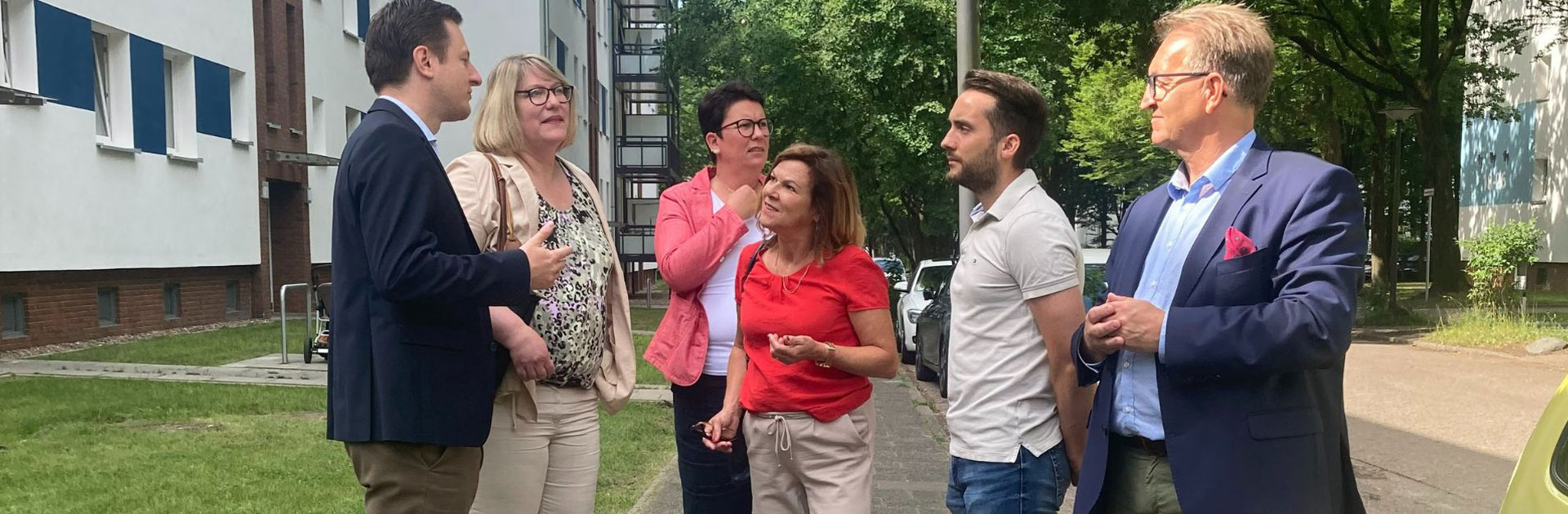 Abgeordnetengemeinschaft besucht Wohnungsbaugesellschaft