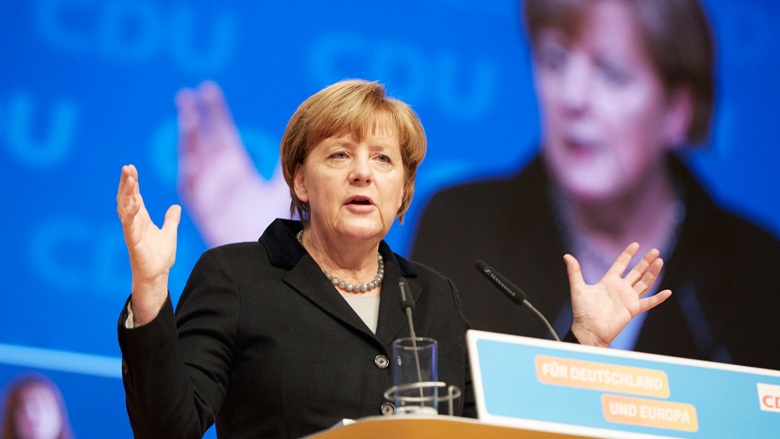 Angela Merkel beim CDU-Bundesparteitag. Quelle: CDU/ Laurence Chaperon